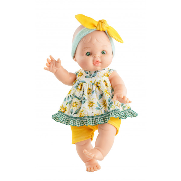 Paola Reina Pop Gordi meisje Ana groene ogen 34cm