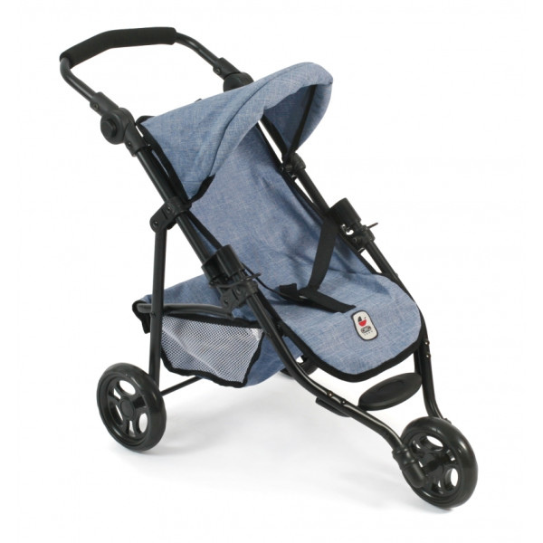 Poppenbuggy jogging Lola (jeans blauw)