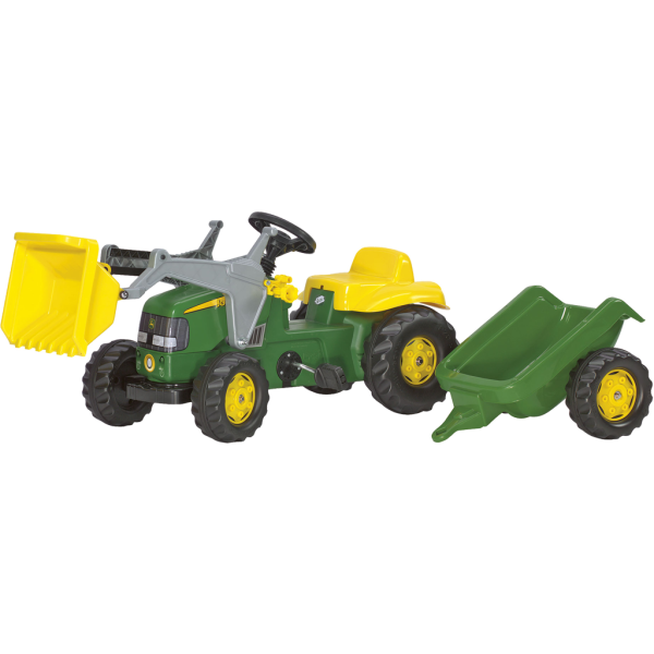 Rolly Toys - rollyKid JD traptractor met lader en aanhanger