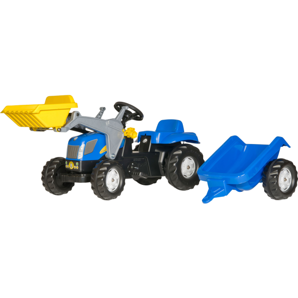 Rolly Toys - rollyKid NH T7040 traptractor met lader en aanhanger