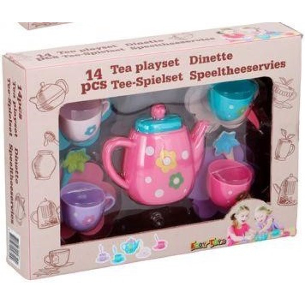 Eddy Toys Theeservies 14-delig Roze