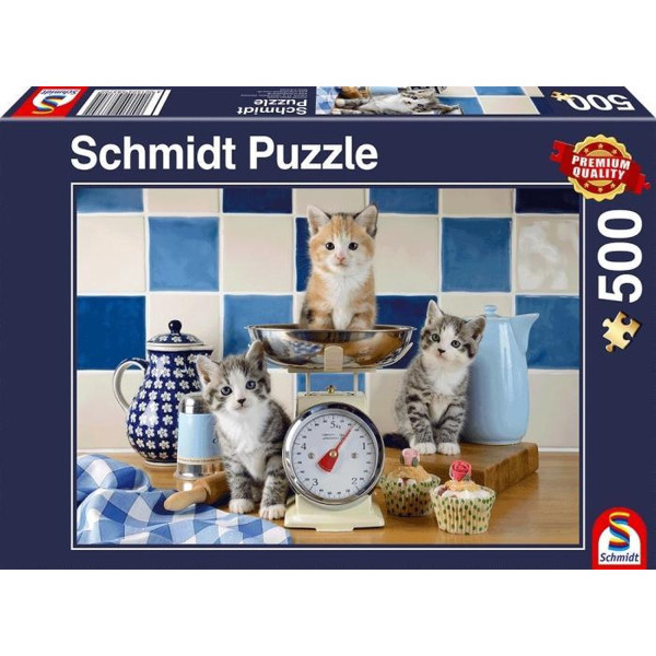 Schmidt - Katten in de keuken (500) - Puzzel