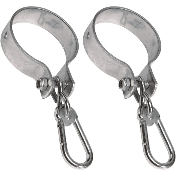 SwingKing Schommelhaken Rond Ø10cm Staal Zilver - Set van twee