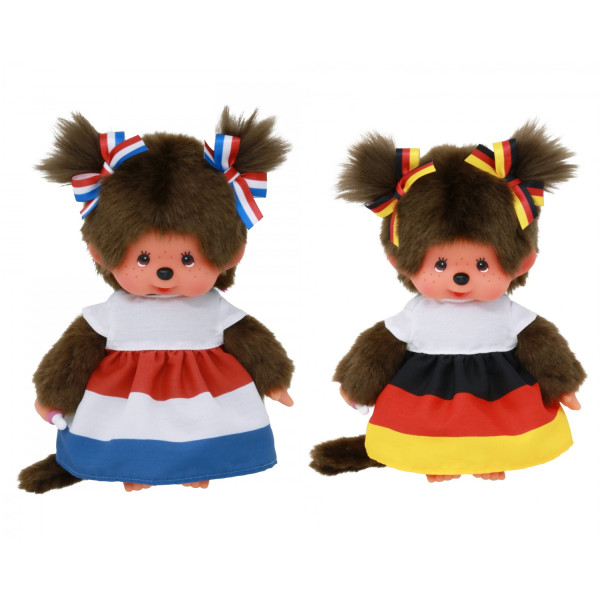 Monchhichi Set - Meisje (20cm) Duits + Nederlands