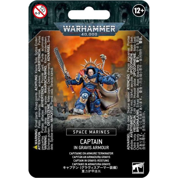 Warhammer 40K - Space Marine - Captain in Gravis Armour