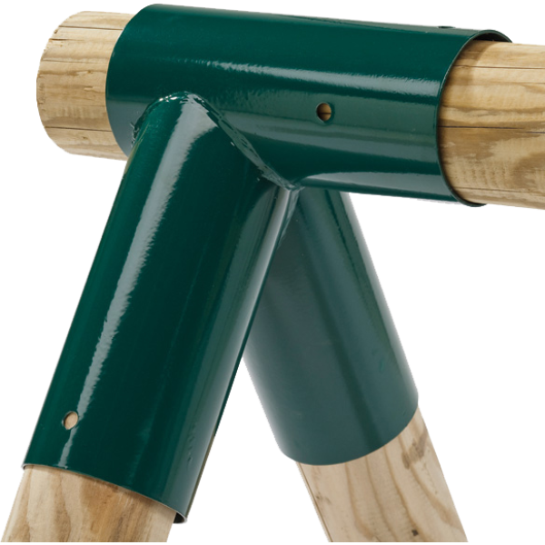 Hoekverbinding Schommel Rond 100 x 100mm - Groen