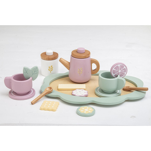 Playwood - Houten Serviesje Groen Pastel