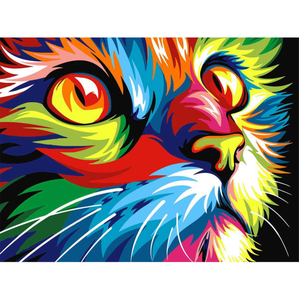 Toi-Toys Diamond Painting - Poes (50x40cm)