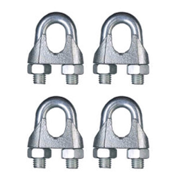 Touwklem Verzinkt voor Ø10-12mm touw - (4 stuks)