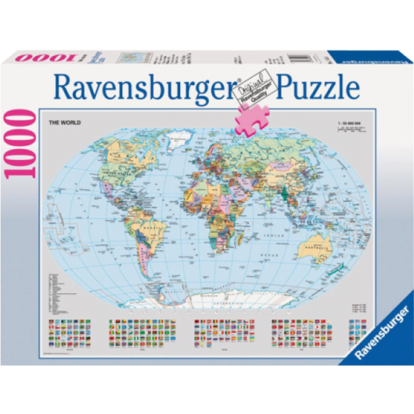 Ravensburger - Staatkundige Wereldkaart (1000)